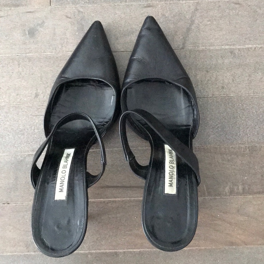 Black Manolo Blahniks
